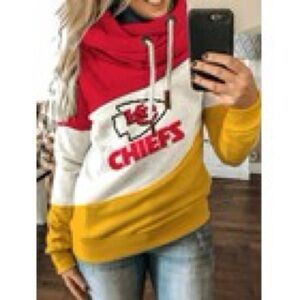 Women's Kansas City Chiefs Colorblock Hoodie